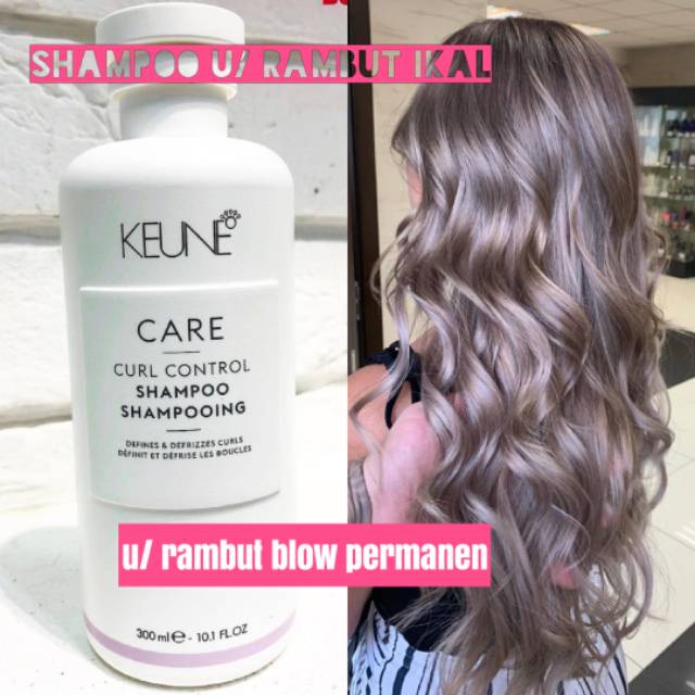 Keune curl control shampoo mempertahankn ikal rambut blow permanen