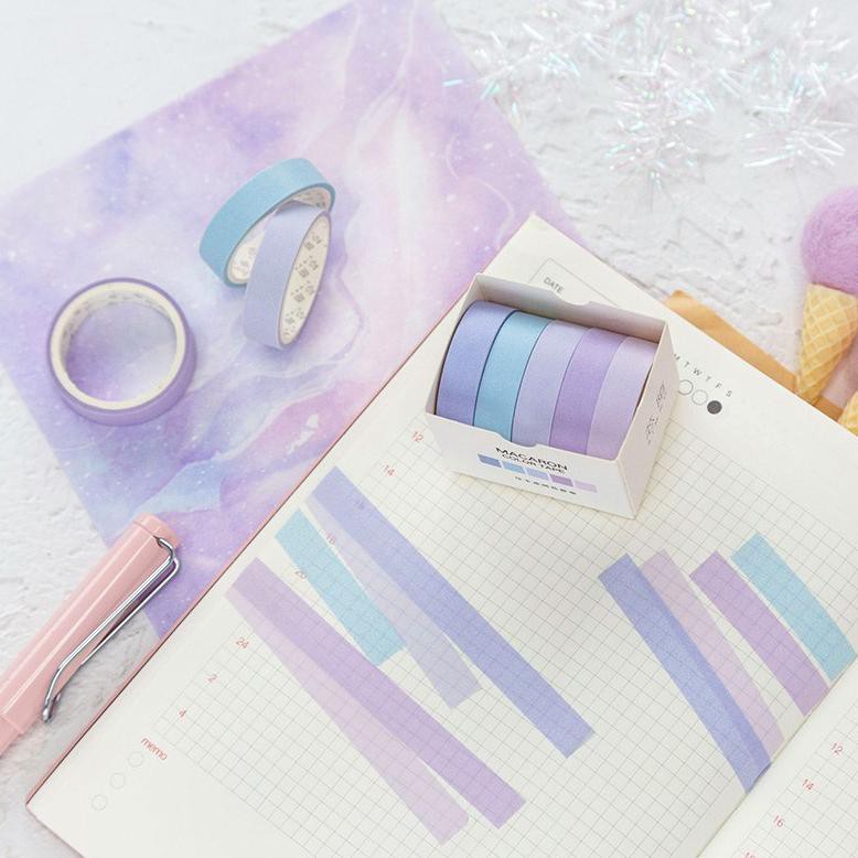 

pO6Code Masking Tape Set 5pc Pastel Macaron [CREATIV](Y7R5) (rekomended)