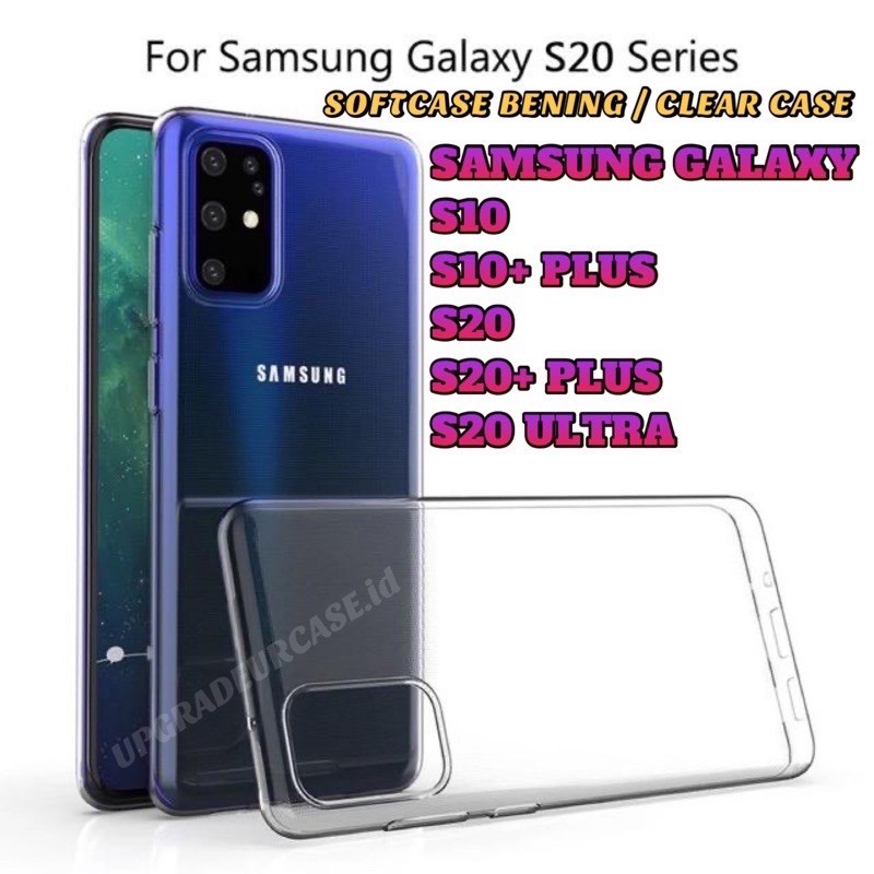 SAMSUNG S10 S10 PLUS S20 S20 PLUS S20 ULTRA SoftCase Jelly Bening Clear Case Transparan
