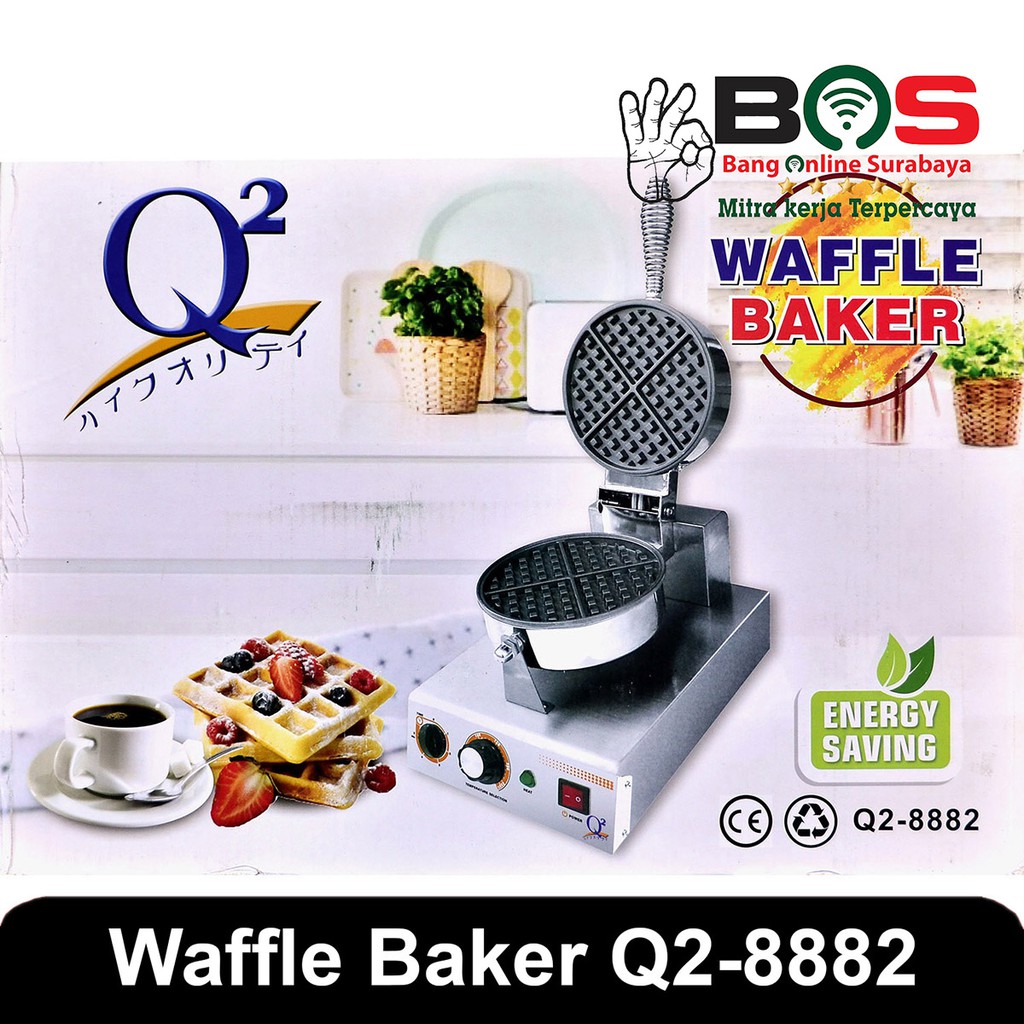 Cetakan Pembuat Kue Waffle Maker Mesin Waffle Elektrik Q2 8882 Q2-8882 Q28882