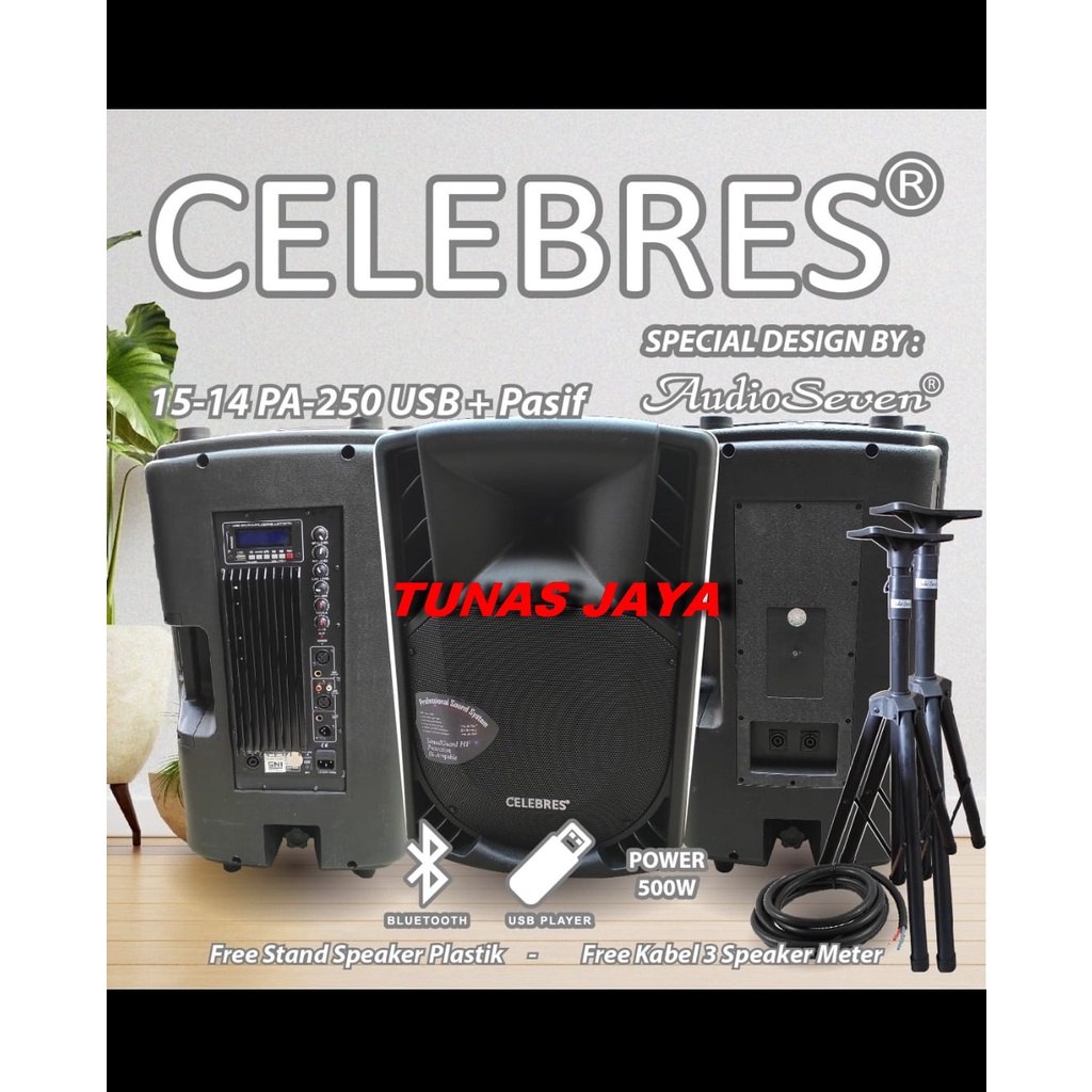 Speaker Aktif CELEBRES 15 Inch 15-14 PL14 Original no HUPER JBL