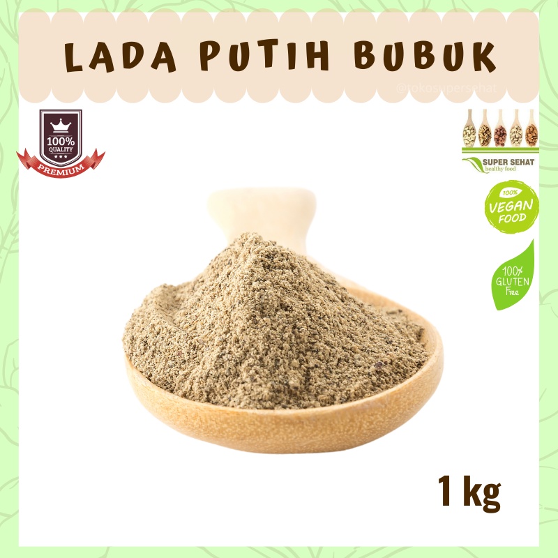 

Lada Putih Bubuk 1kg - Merica Bubuk 1kg tokosupersehat