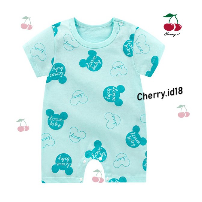 Cherry COD Jumper Bayi / Romper Bayi / Jumper Tidur Bayi / Baju Bayi Jumpsuit J017