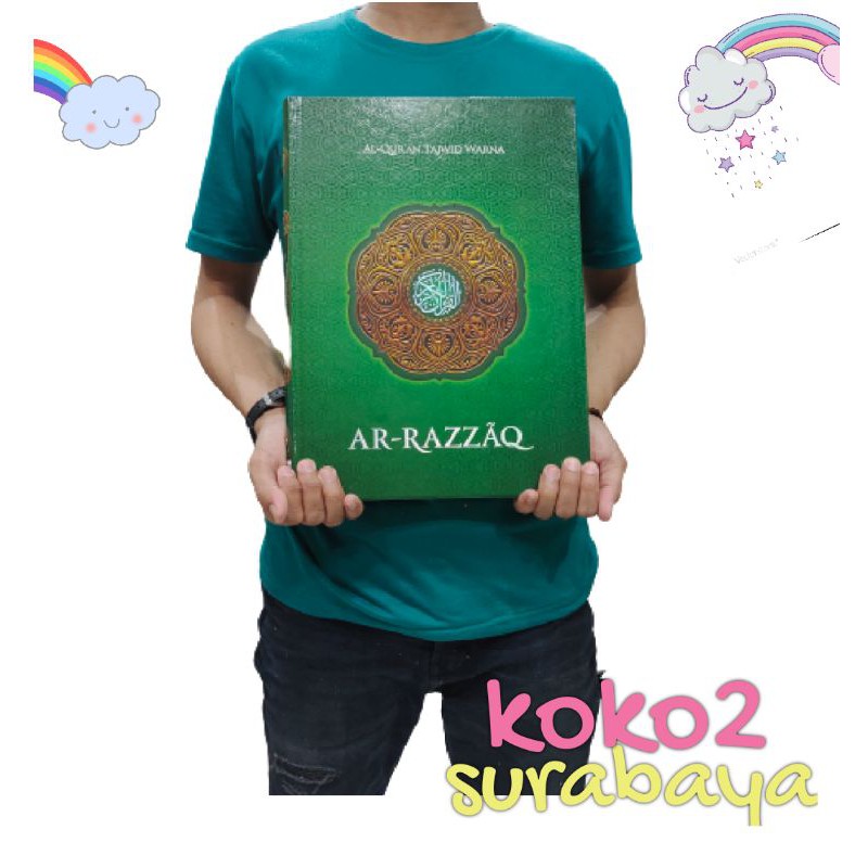 ALQURAN LANSIA AR RAZZAQ ALQURAN JUMBO TAJWID WARNA SAMAD