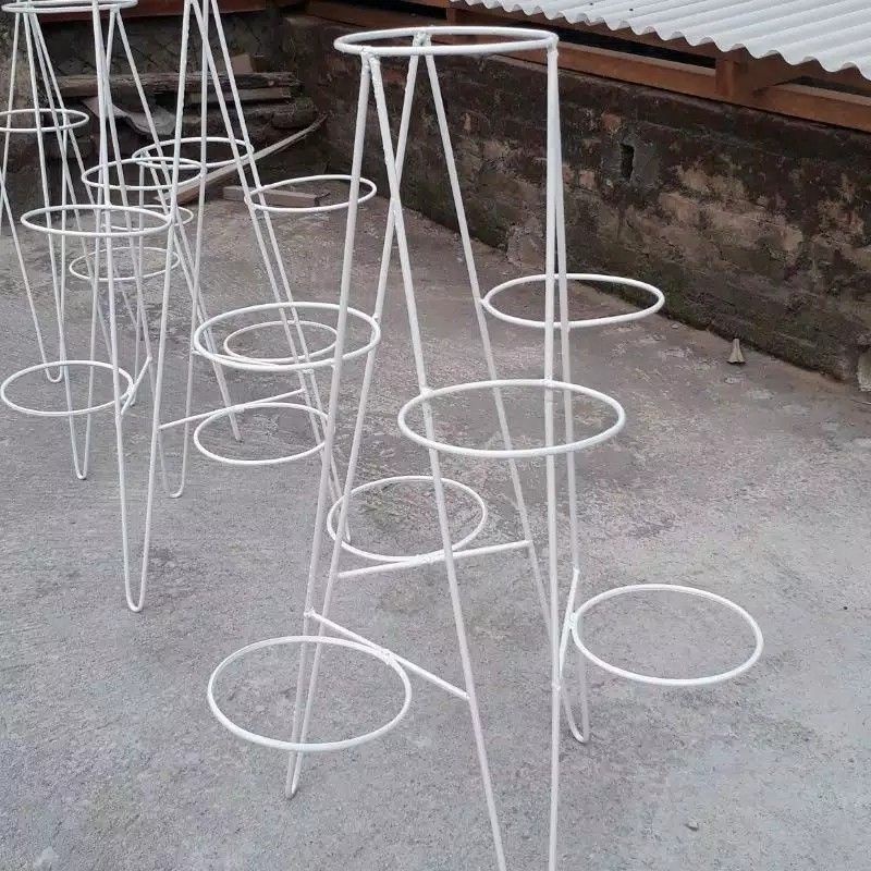 Crystalcove12 Standing Pot Isi 7/Rak Bunga Susun 7/Menara Susun 7