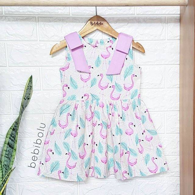 Bebibolu | Flamingo Dress Green