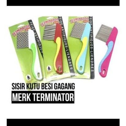 SISIR KUTU BESI GAGANG STAINLESS STEEL - SERIT PENGHILANG KUTU TELUR DAN KETOMBE