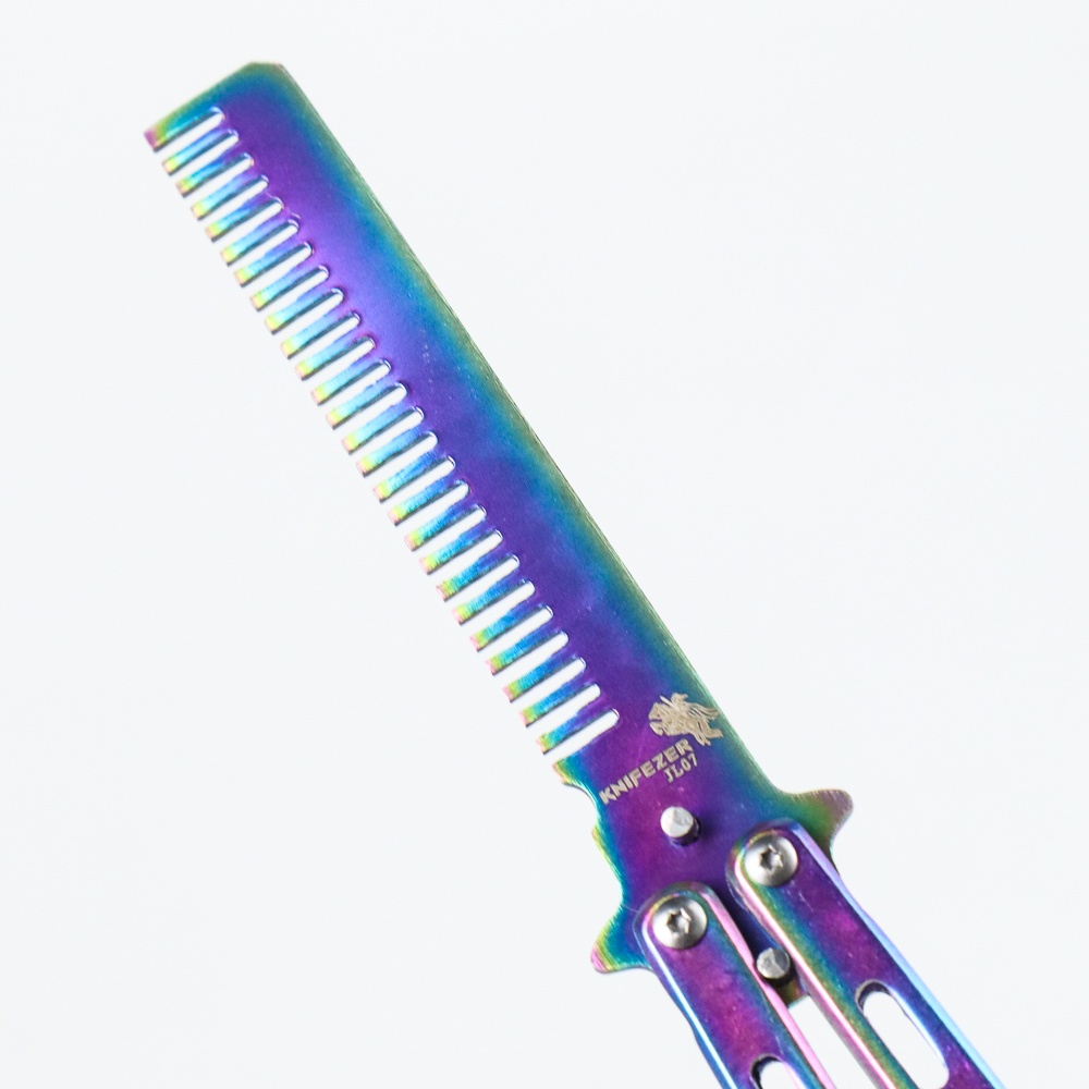 KNIFEZER Sisir Besi Butterfly Training - JL07 - Multi-Color