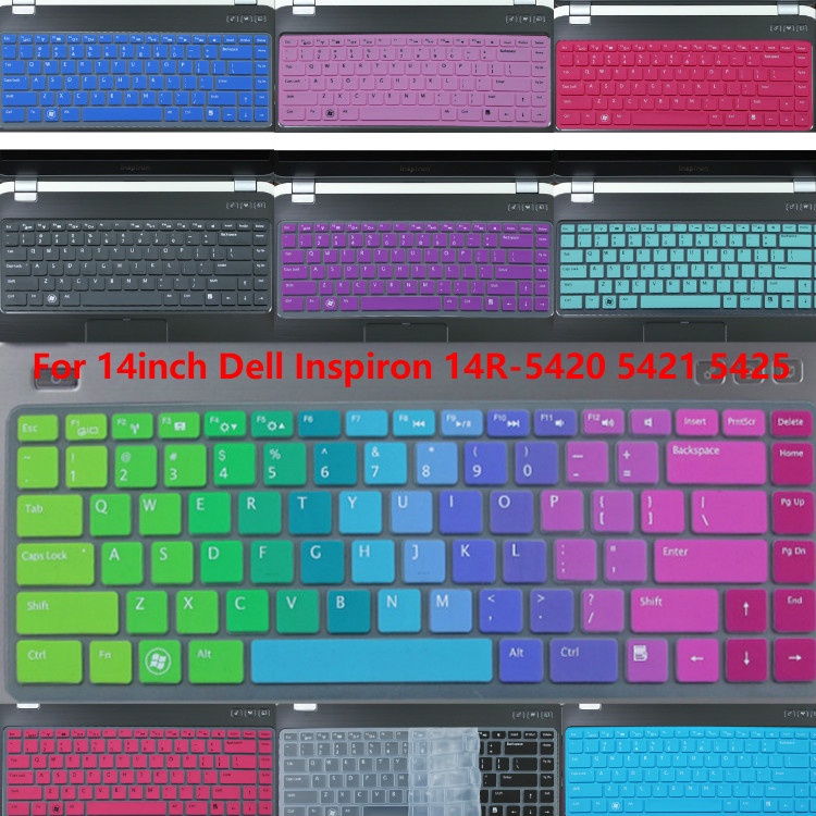 For 14inch Dell Inspiron 14R-5420 5421 5425 Soft Ultra-thin Silicone Laptop Keyboard Cover Protector