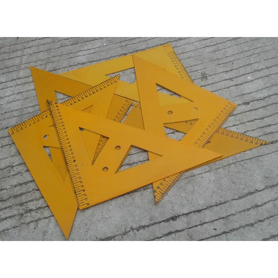 6pcs Penggaris Segitiga Mistar Kayu Kecil 6 Pcs Kualitas Ok Penggaris Kayu Segitigakecil 6pcs