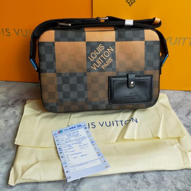 Tas Selempang Pria Lv Louis Vui Tton Alpha Messenger Bag Mirror Tsp76817
