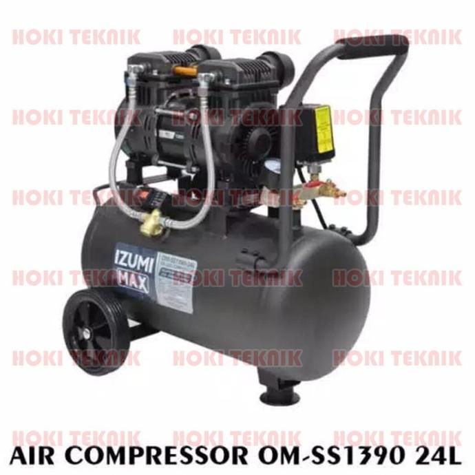 Kompresor Izumi Max OM SS1390 Oiless Silent 24 liter 1.75HP