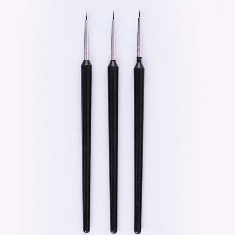 3 Pcs Nail Art Painting Brush/ Nail Art Brush Liner/ Brush Liner 3 Pcs Manicure Tool Set Kit