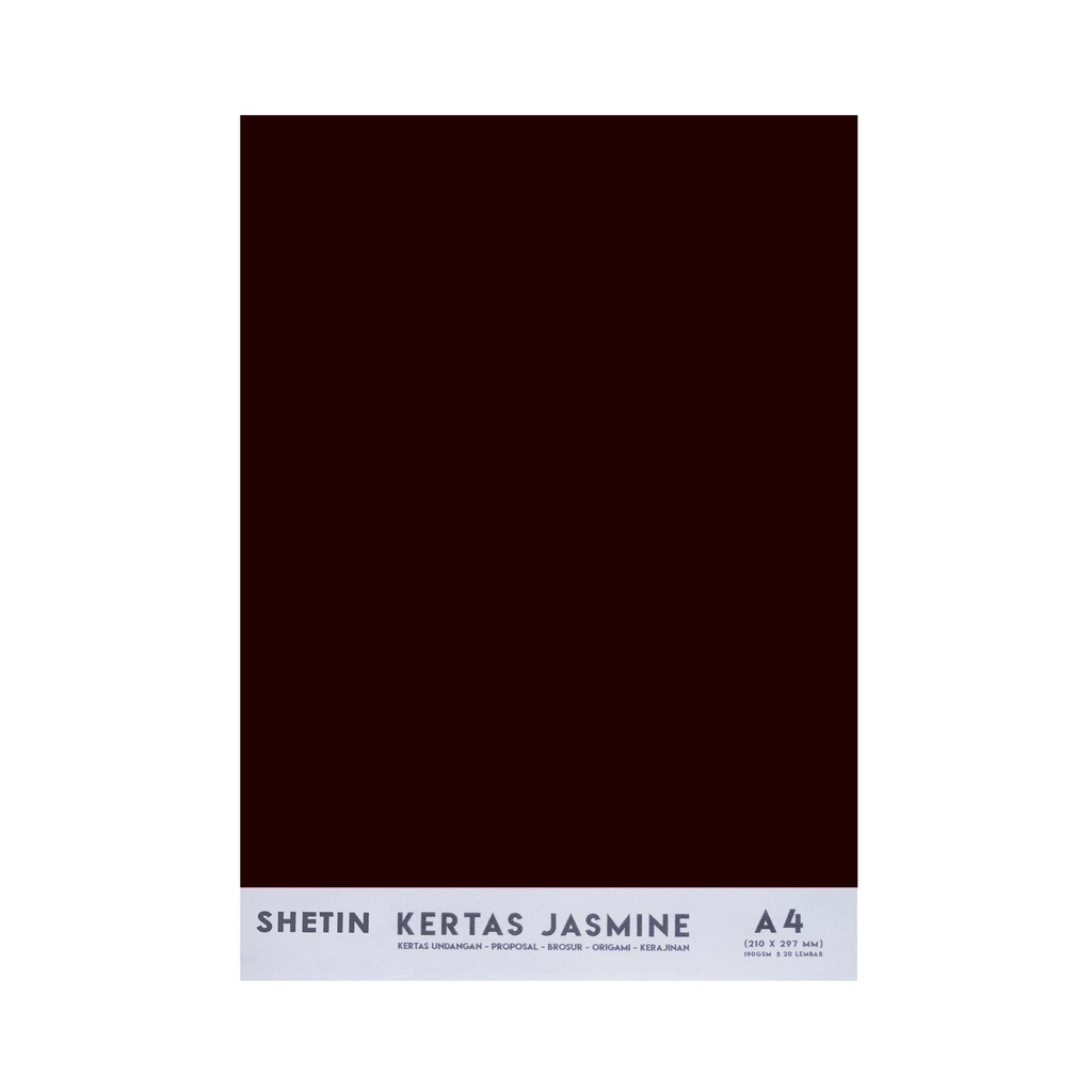 

Shetin Kertas Jasmine A4 Cokelat Tua 200 Gsm Paper Flower Undangan