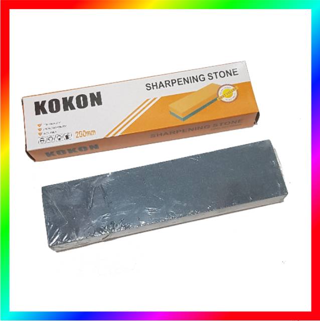 Batu asah amril KOKON kombinasi 8” inch serbaguna 200x50x25mm