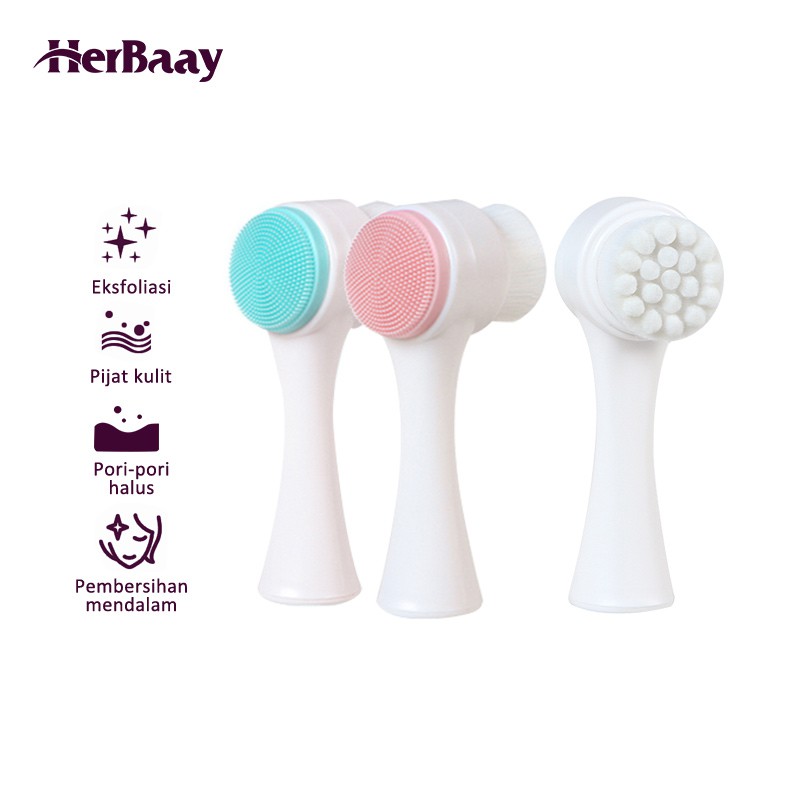 

Herbaay Alat Pembersih Muka Silicone Brush Lembut