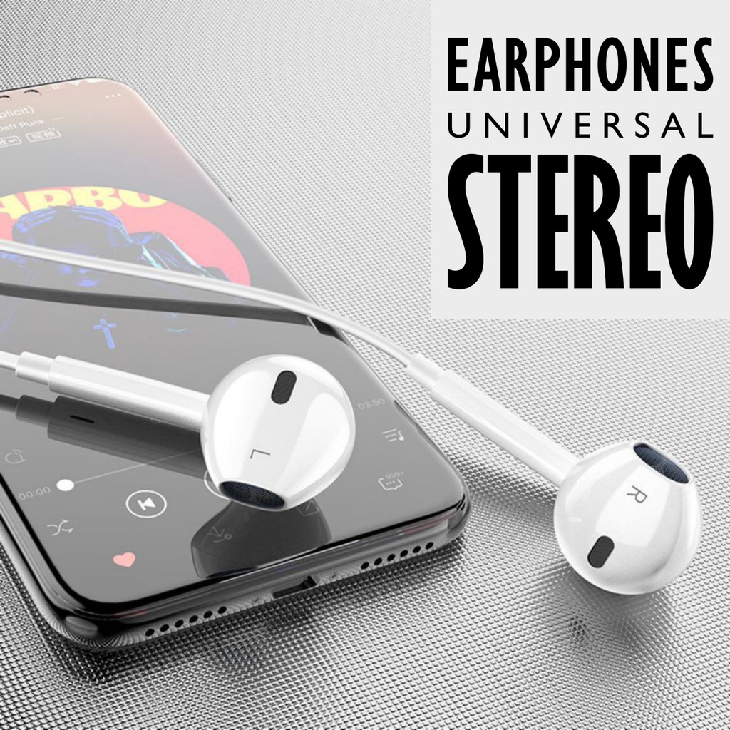 Handsfree / Headset R9/R11 + Mic Polos Non Logo Earphone