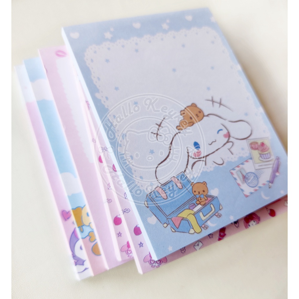 

kertas memo hello kitty melody kuromi cinnamoroll RB9
