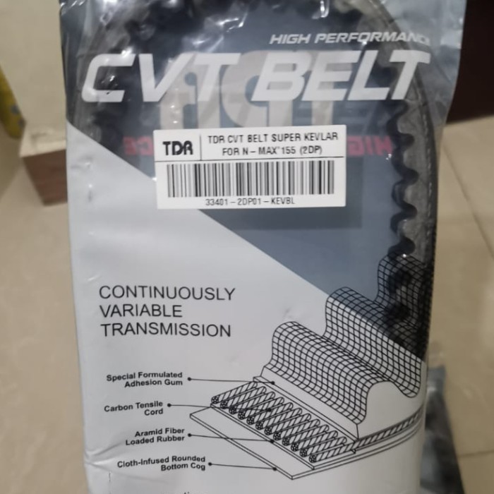 Van Belt V-Belt Vanbelt Bel TDR Kevlar Sparepart Nmax 155 Old 2016 - 2019 2DP Original Terbaru