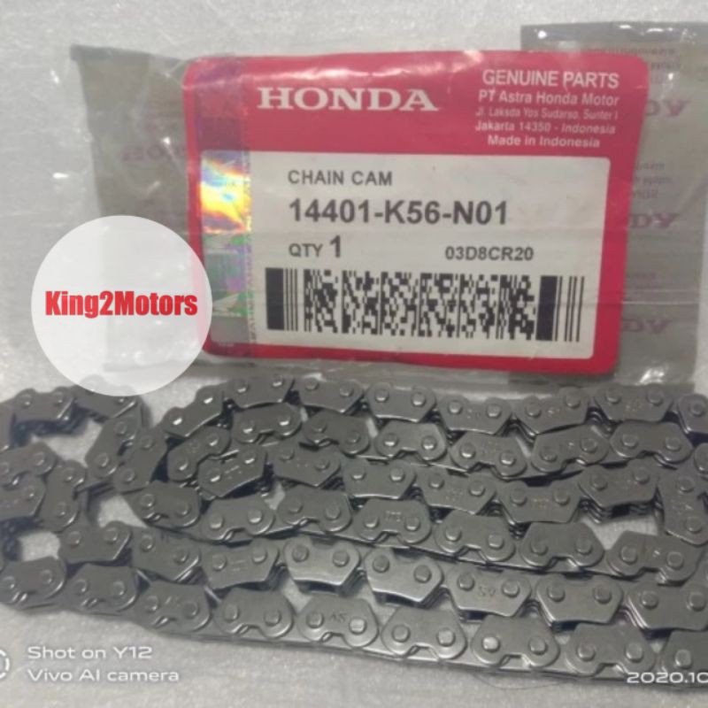 Rantai keteng kamprat rantai mesin Chain Cam (120L) Sonic/Supra GTR/Ne