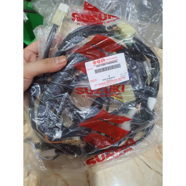 KABEL BODY BODI NEW SMASH TAHUN 2007 KEATAS LAMPU SEN BAWAH ASLI ORIGINAL SUZUKI