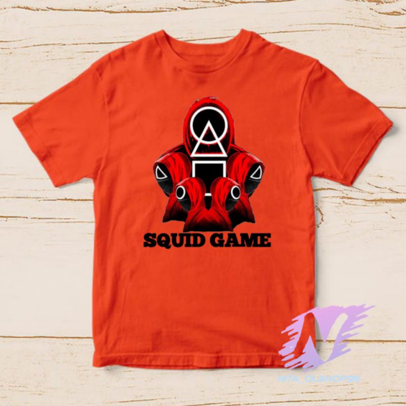 baju squid game kaos anak squad game mobile Netflix