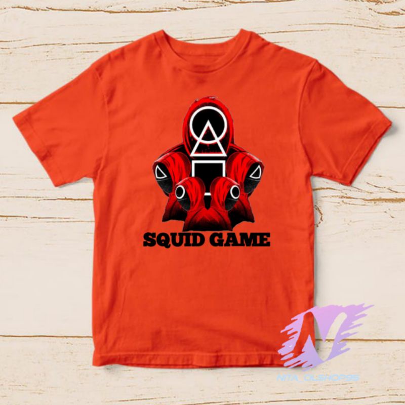 baju squid game kaos anak squad game mobile Netflix