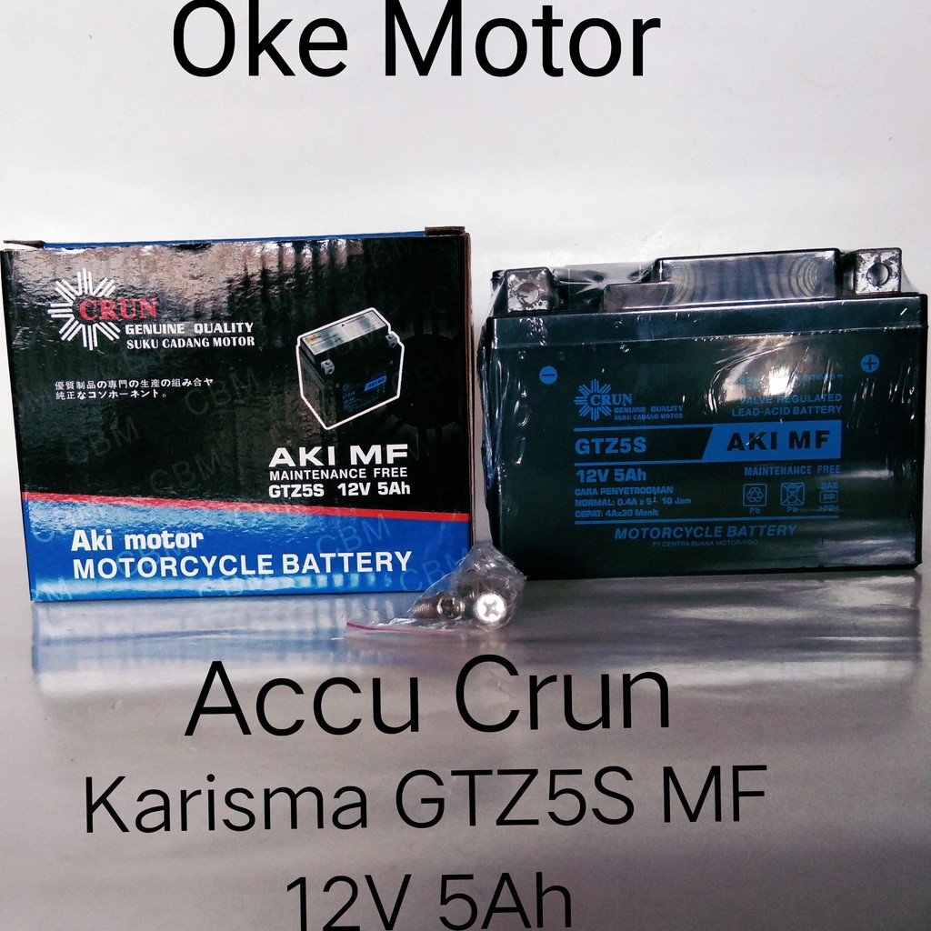 Aki / Accu Motor CRUN GTZ-5s