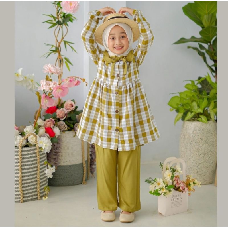 SETELAN ZAVINA ANAK || SETELAN HARUKA || SETELAN ANAK PEREMPUAN || ONE SET ANAK KEKINIAN