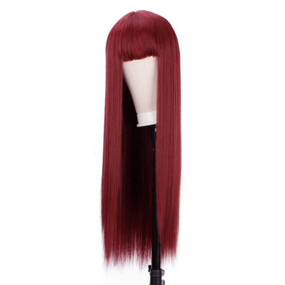 Solighter Wig Wanita Hot Rambut Tebal Pakaian Wanita High Temperature Line Long Hair