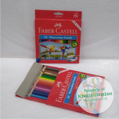 

PENSIL WARNA FABER CASTELL WATERCOLOUR 24 WARNA