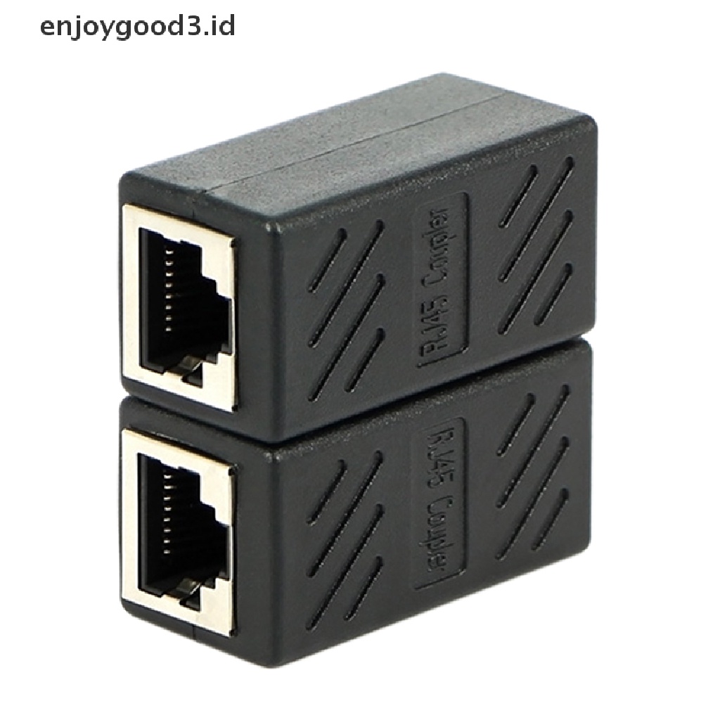 Adapter Konektor Coupler Rj45 Female Ke Female Cat6 Untuk Jaringan Ethernet