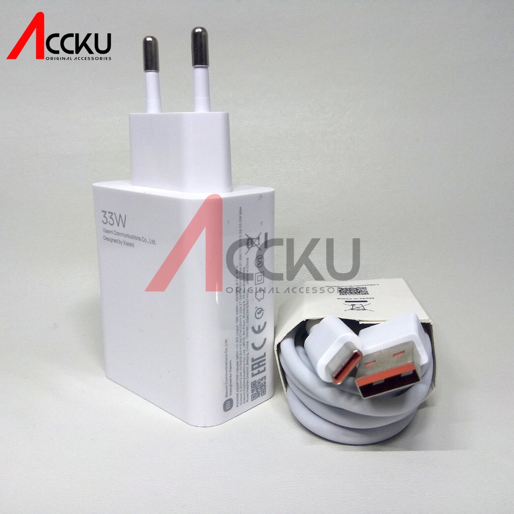 Charger Xiaomi 33W Charger Xiaomi Type C  33W  Xiaomi 33 Watt Turbo Charger Xiaomi 33W / MDY - 11 - EZ