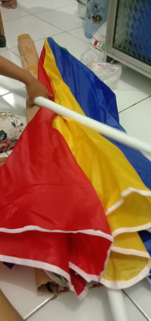 Payung Tenda Pantai 200cm Pelangi, Untuk Jualan Dagang Pkl