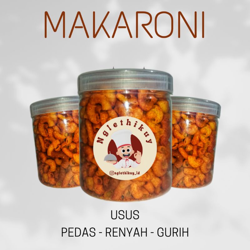

Makaroni pedas gurih kering