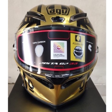 Helm agv 2024 leopard gold