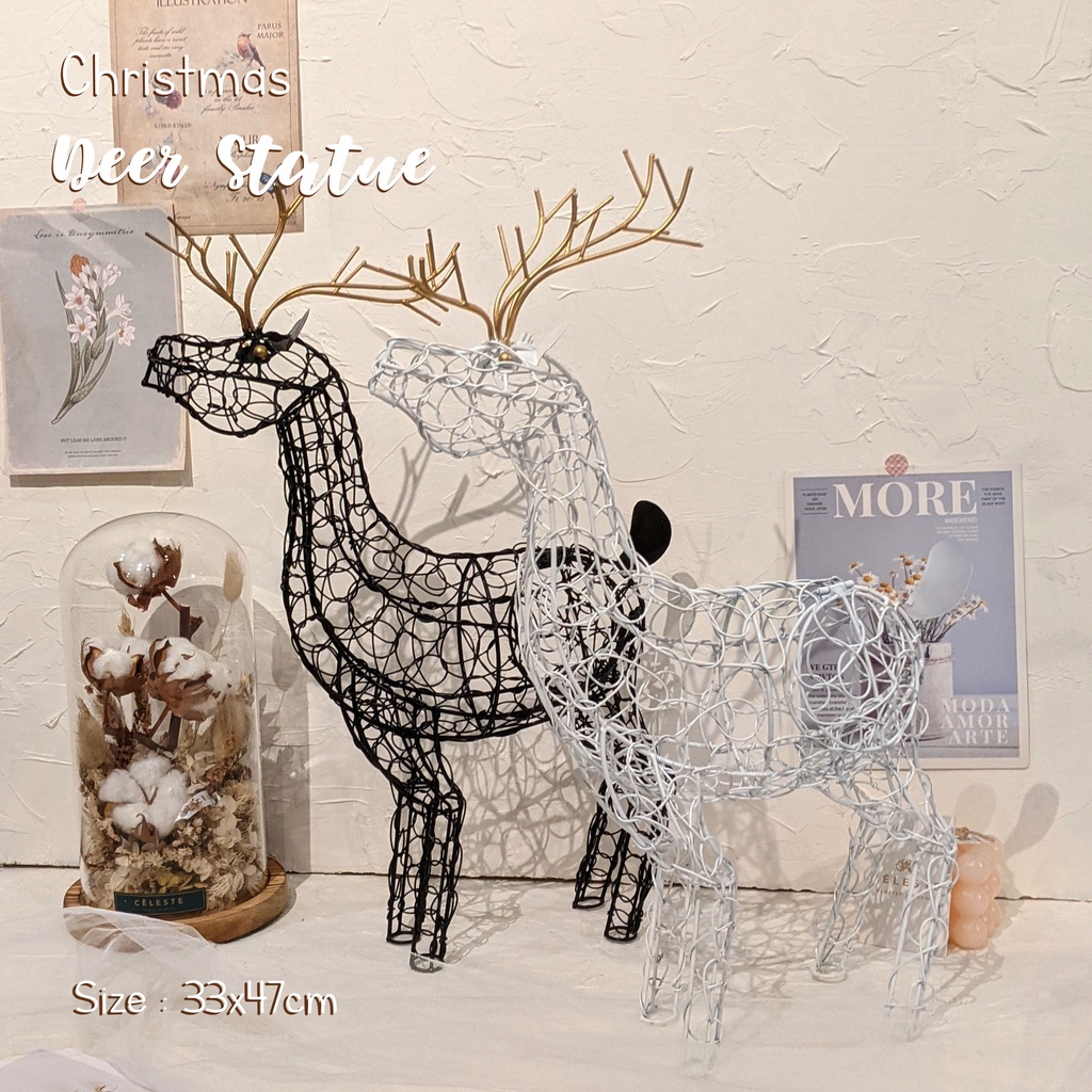 Pajangan Rusa | Rusa Besi | Dekorasi Natal