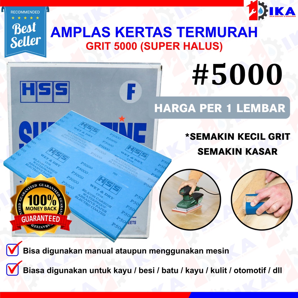 AMPLAS EAGLE AMPELAS DUCO SAND PAPER ABRASSIVE KERTAS LEMBAR 100, 240, 400, 800, 1000, 1500, 2000 TERMURAH