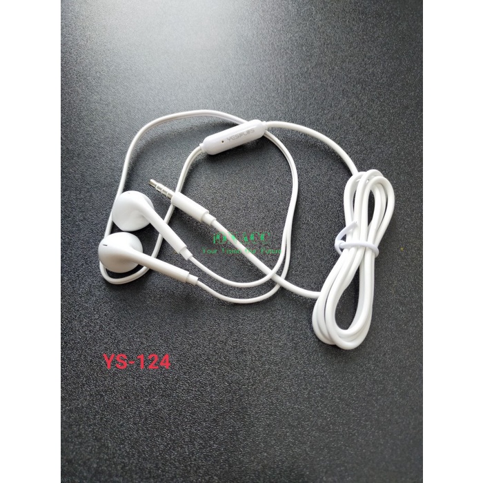 Earphone Handsfree YESPLUS YS-124 -125 PURE SOUND STEREO