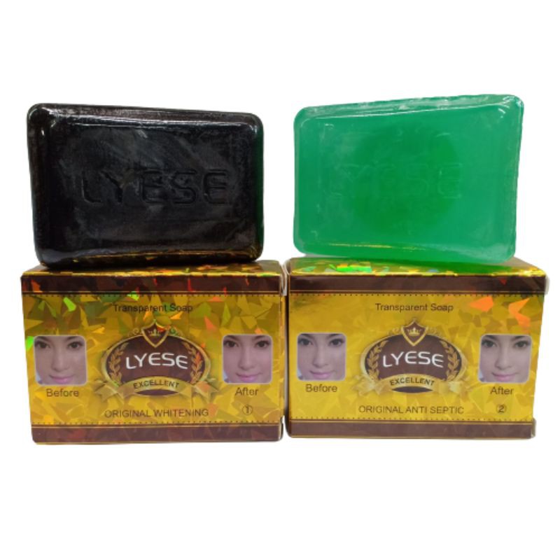 SABUN LYESE ORIGINAL SABUN LISE HIJAU &amp; HITAM