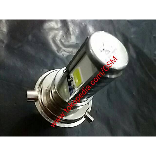 Lampu Utama Led Cree H4 Headlamp 2 Sisi Motor Mobil Berkualitas