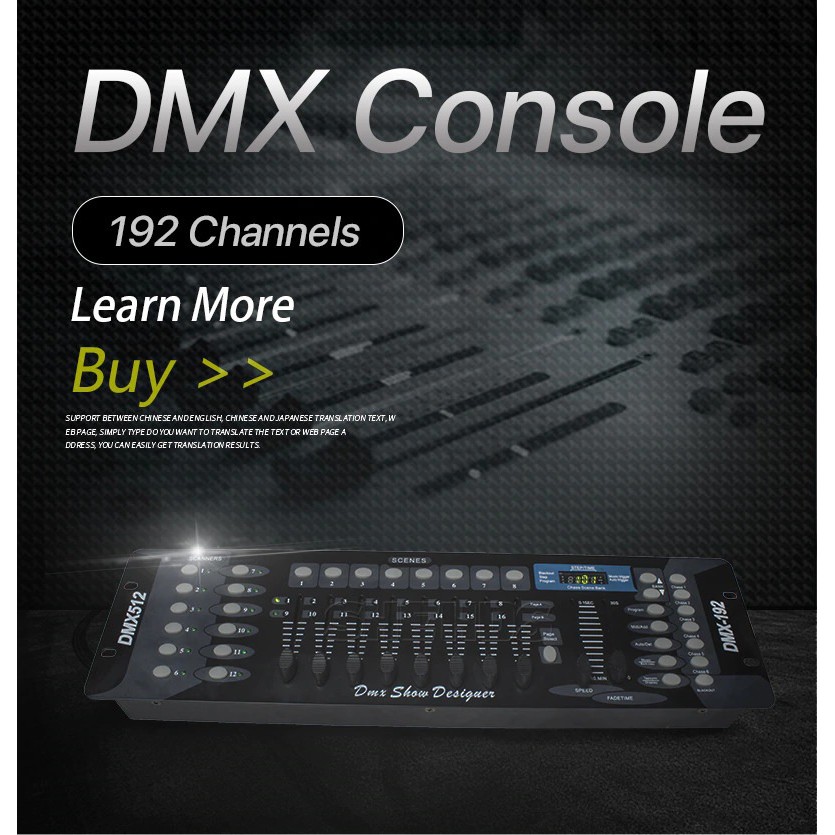 Mixer Lampu Parlight DMX512/192