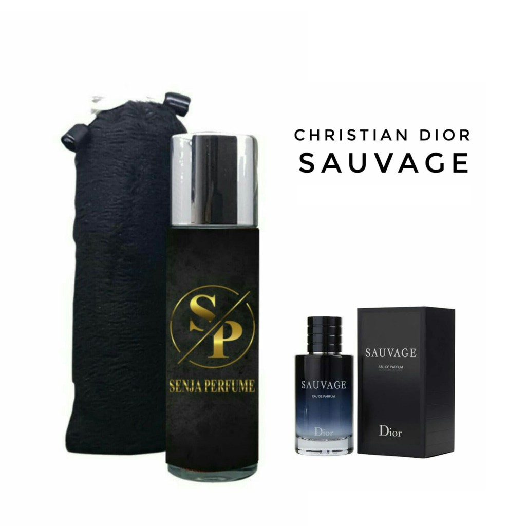 Parfum Pria Parfum Laki laki Aroma Christian Dior Sauvage Aroma tahan lama ukuran 35 ML