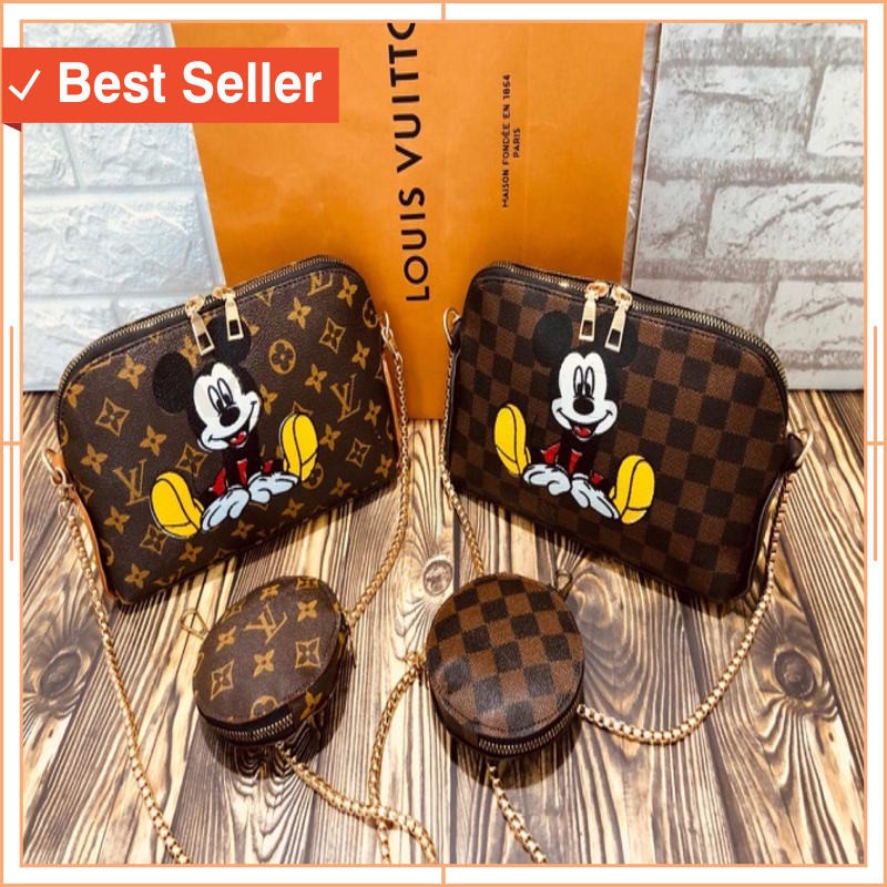 TAS WANITA TRAVELLING MURAH CANTIK UNIK ORI / ( BISA COD ) PROMO SALE TAS WANITA LV SLING LIXA