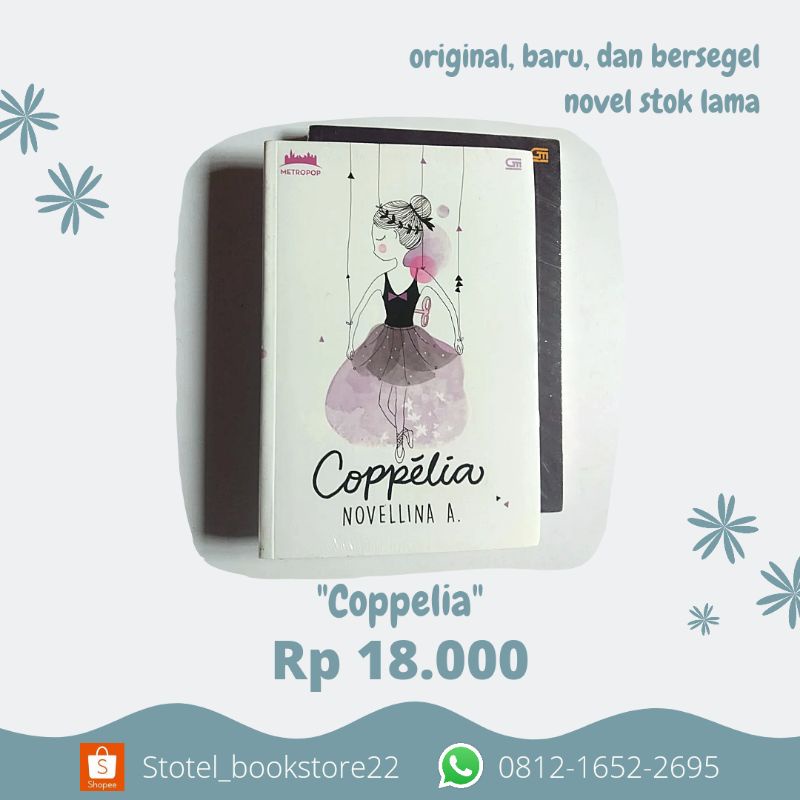 Novel Coppelia/buku original dan bersegel/Novel wattpad/novel gramedia super murah