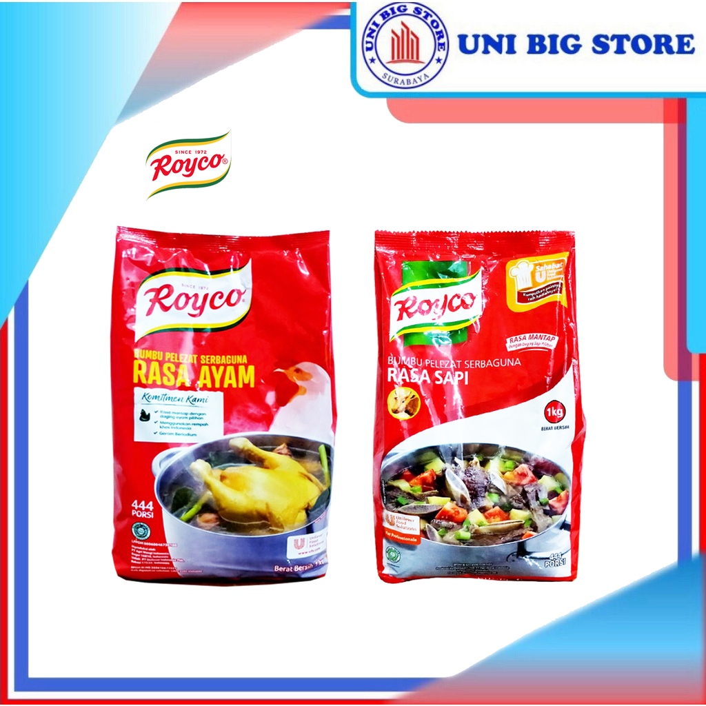 

Royco Bumbu Pelezat Kaldu Ayam - Sapi 1 kg Chicken Beef Powder