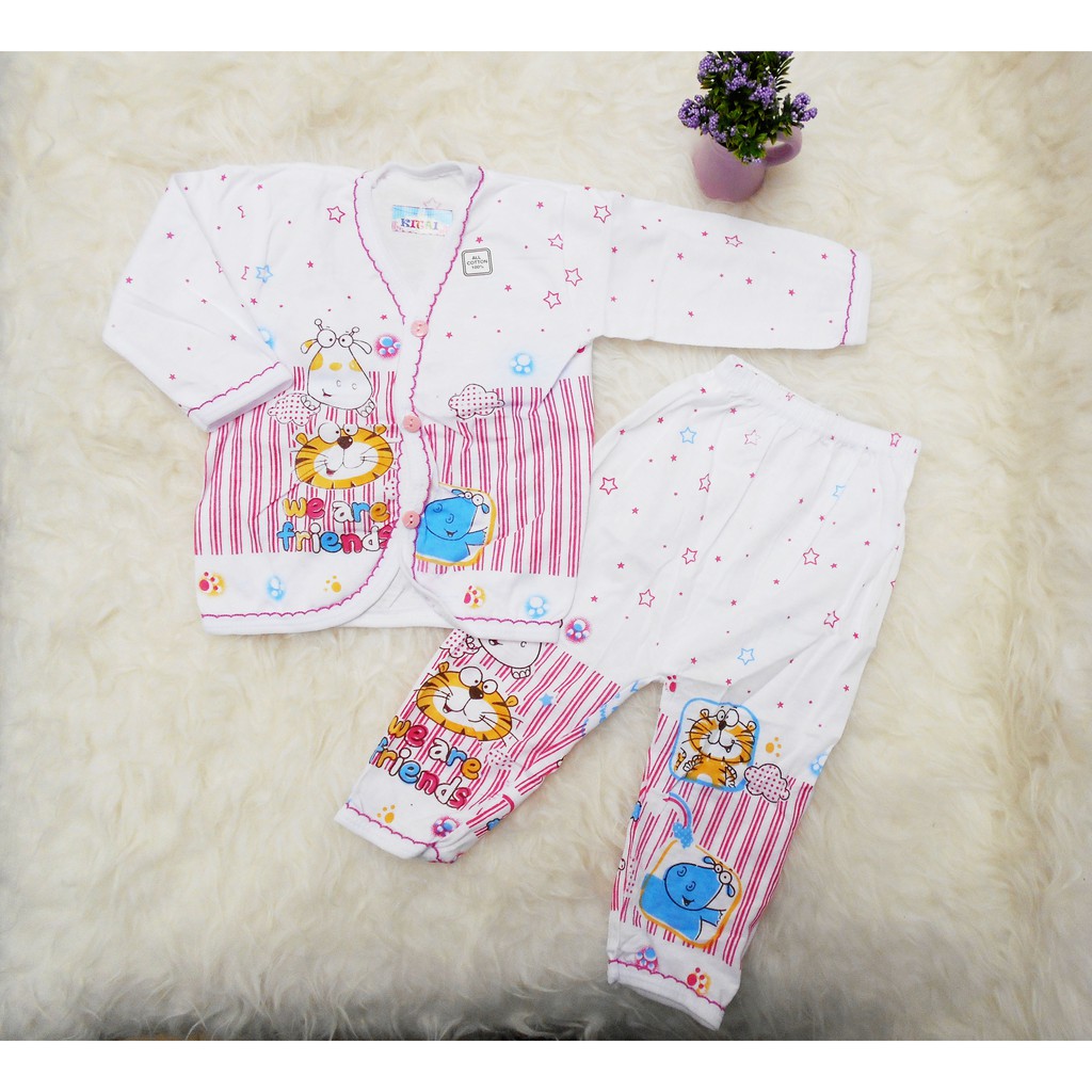 BAJU SETELAN BAYI &amp; ANAK / SETELAN BAJU &amp; CELANA NEWBORN LENGAN PANJANG DAN CELANA PANJANG UNISEX