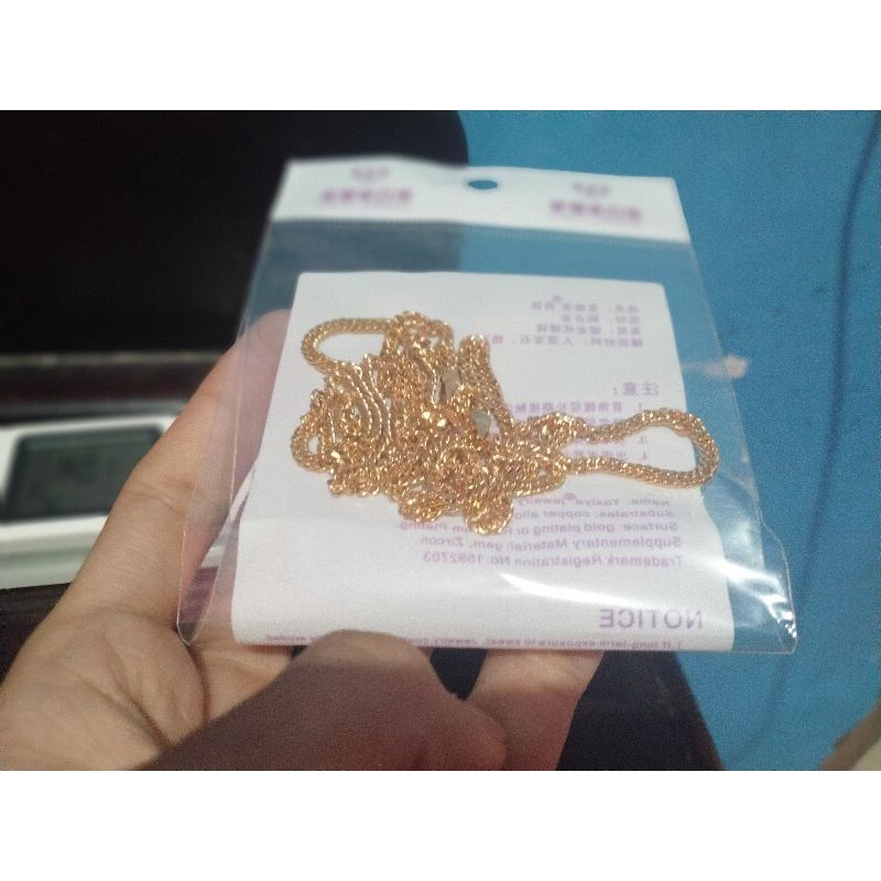 kalung emas 75 cm