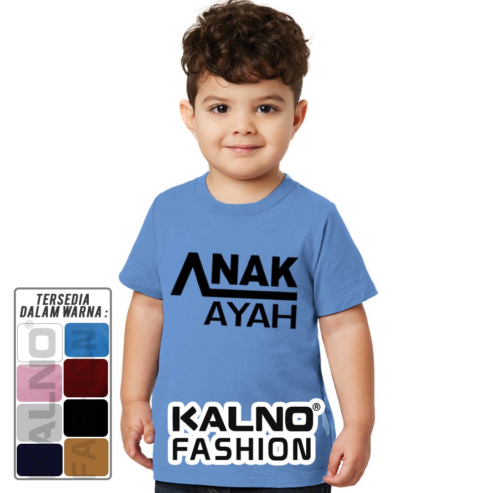 Baju Anak Print anak ayah 701 - Anak Anak Umur 1 -  7 Tahun Ukuran S M L XL Bahan Katun polyester