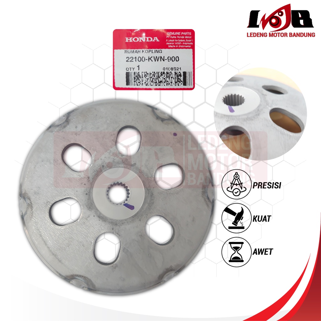 Rumah Mangkok Kampas Ganda Vario 125 150 Original KWN Outer Comp Clutch